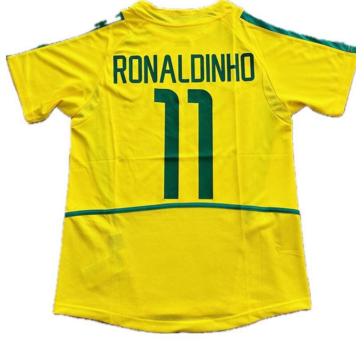Ronaldinho 11 Brazil National Football Team Yellow 2002 World Cup Jersey Korea Japan