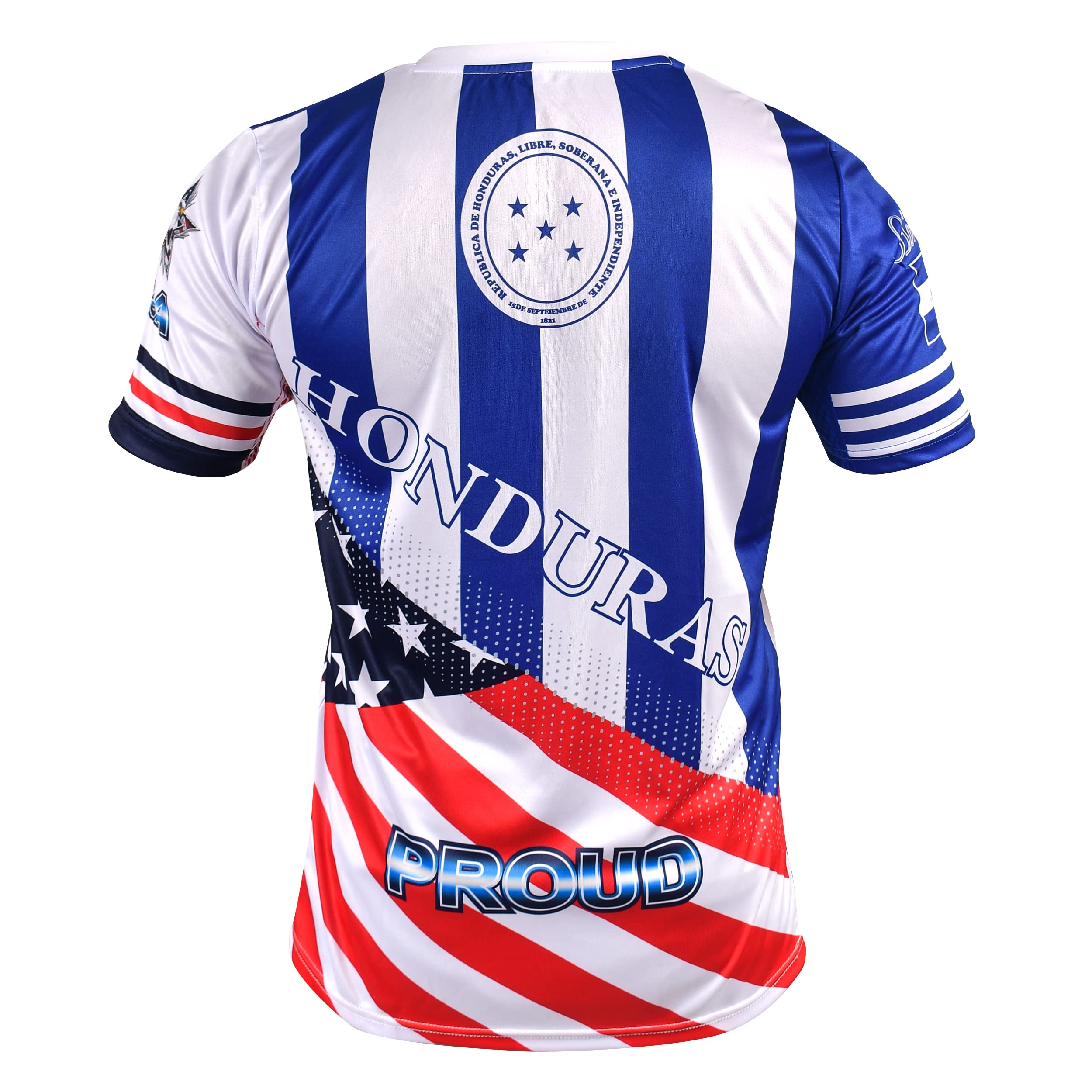 Angry Honduran and American flags Mixed soccer jersey - Honduras Shirt - Camiseta de Futbol Honduras jersey Hombres_ Men's_women's_neutral