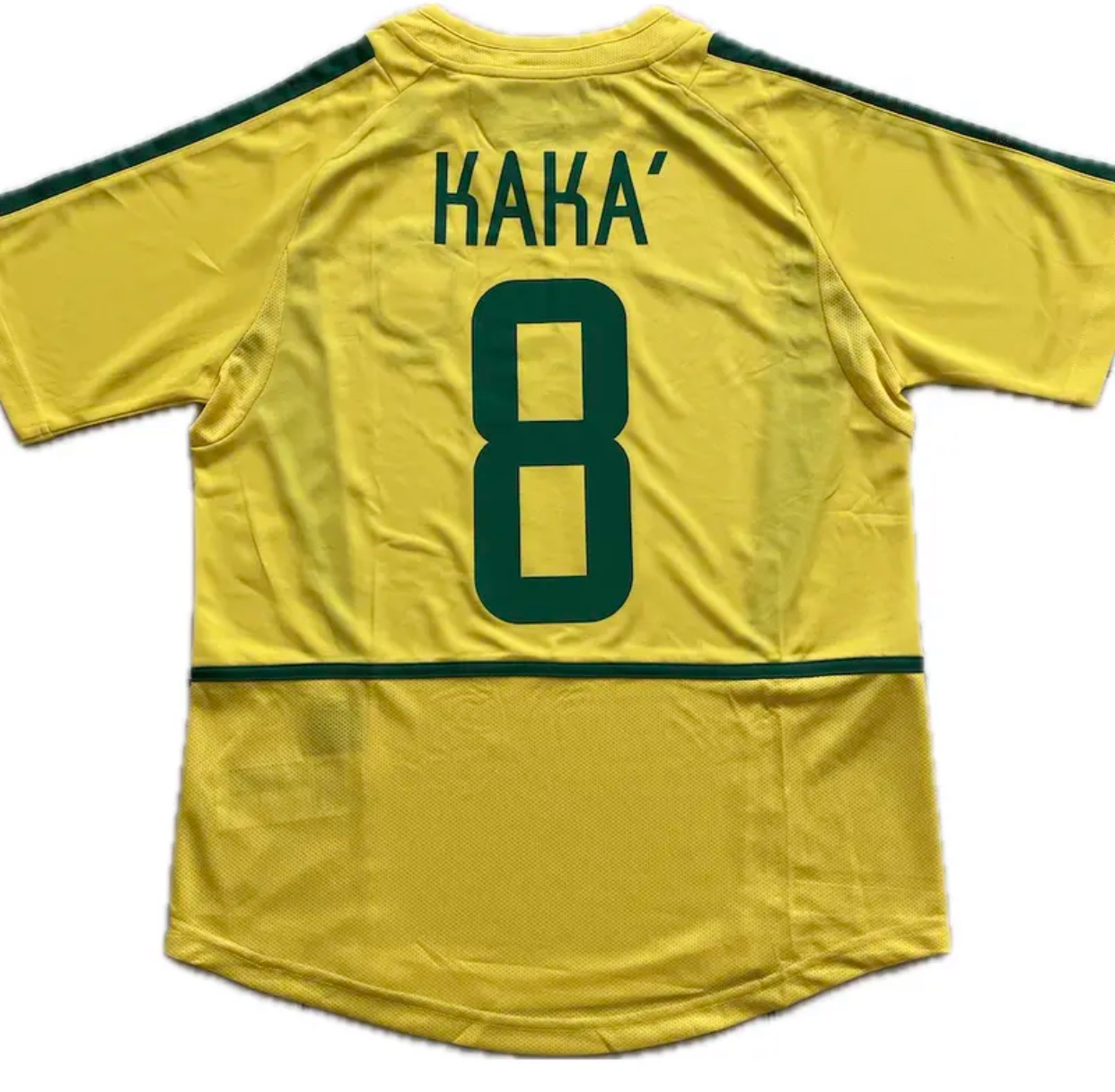 Kaka 8 Brazil National Football Team Yellow 2002 World Cup Jersey Korea Japan