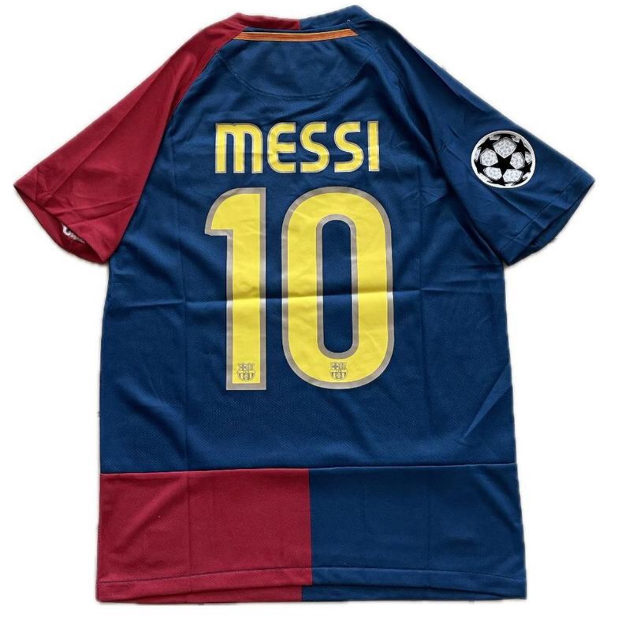 Messi 10 FC Barcelona 2009 FINAL ROMA Champions League Football Soccer Jersey Champions League Breathable Comfortable