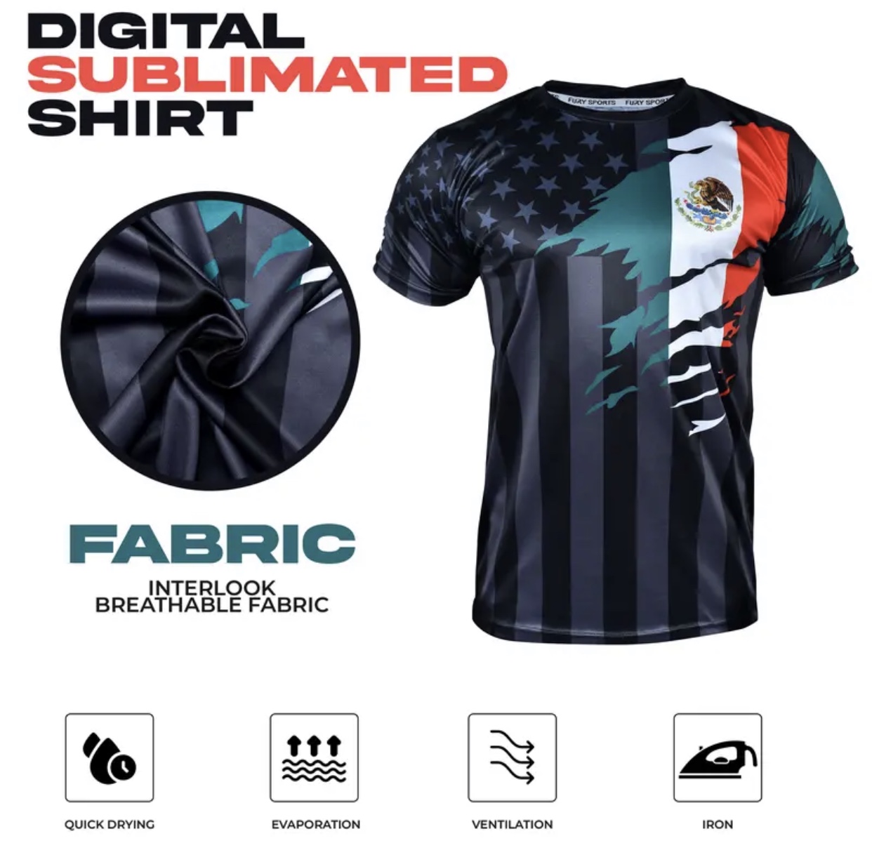 Fury Mexico Early Deal Fury Mexico Guatemala Honduras El Salvador and USA Flag Mix Soccer Jersey - Men_Women_Unisex
