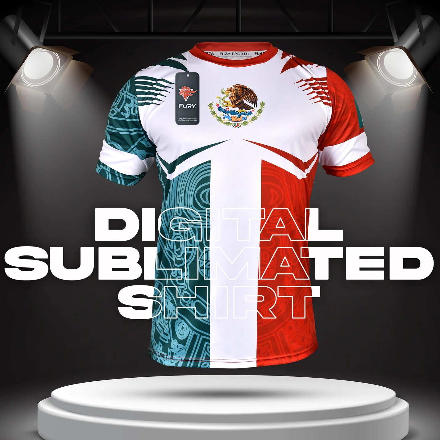 Fury Mexico Soccer Jersey Mexico Shirt for Mexican Unisex_Mujer_Hombre_Men