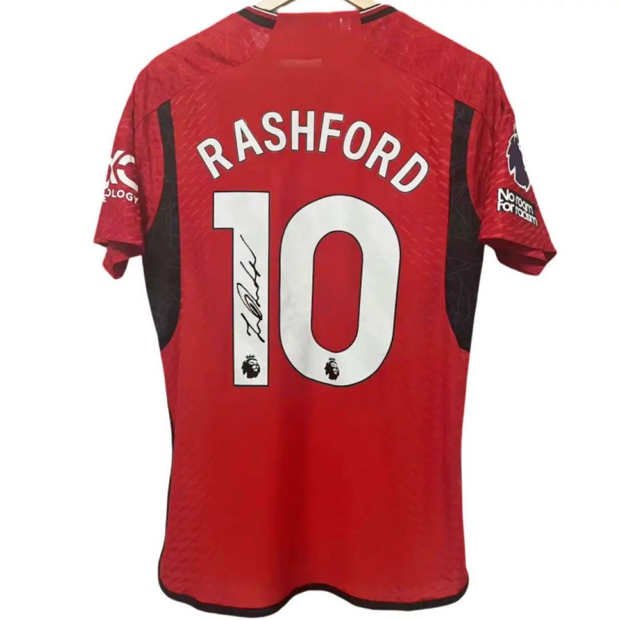 23-24 Rashford signed shirt number 10 Home short sleeve fan edition Player Edition signet campaign