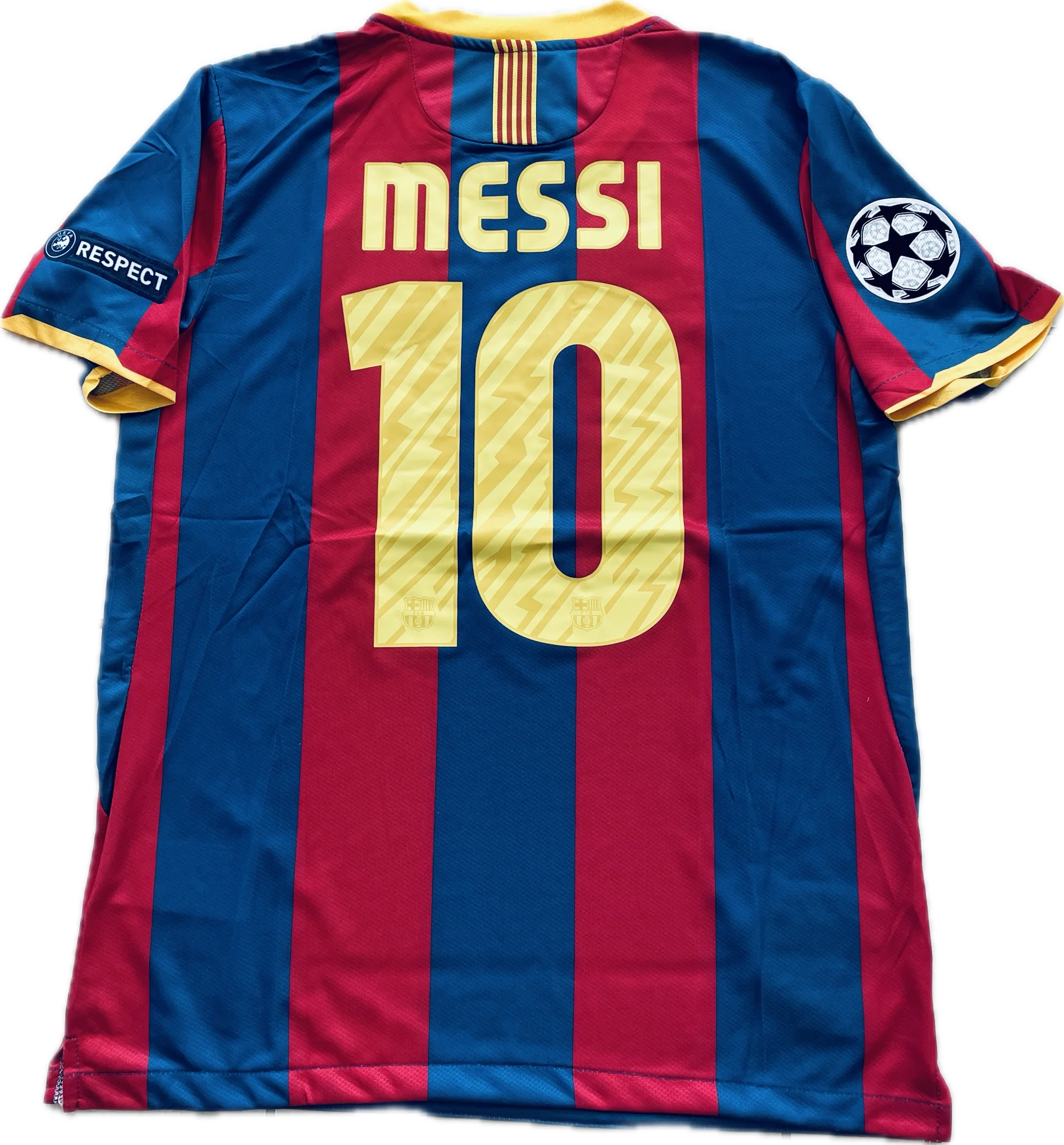 Messi 10 FC Barcelona 2011 Final London Champions League Football Soccer Jersey