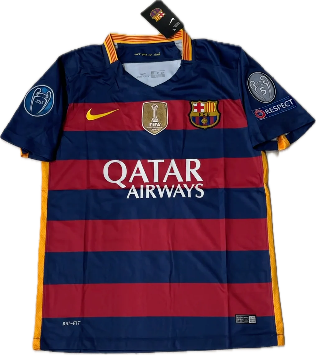 Messi 10 FC Barcelona 2015Nike Final Champions LeagueFootball Soccer Jersey
