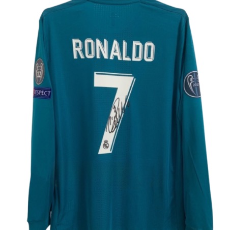 17-18 Real Madrid two ball signature Fan Edition No. 7 Ronaldo Modric Benzema Berkroos long and short sleeve shirt