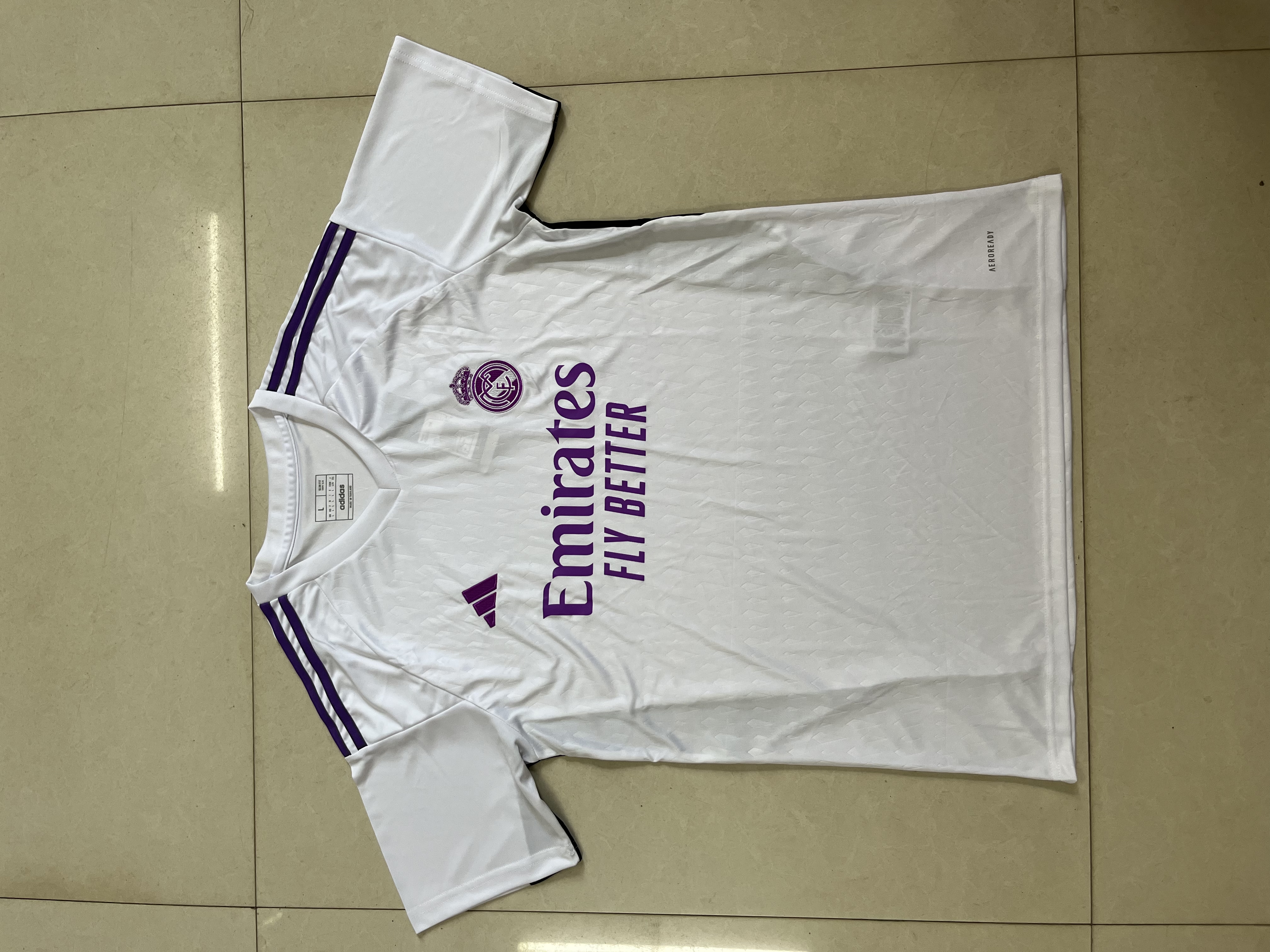 Real Madrid white away goalkeeper for the 23/24 season