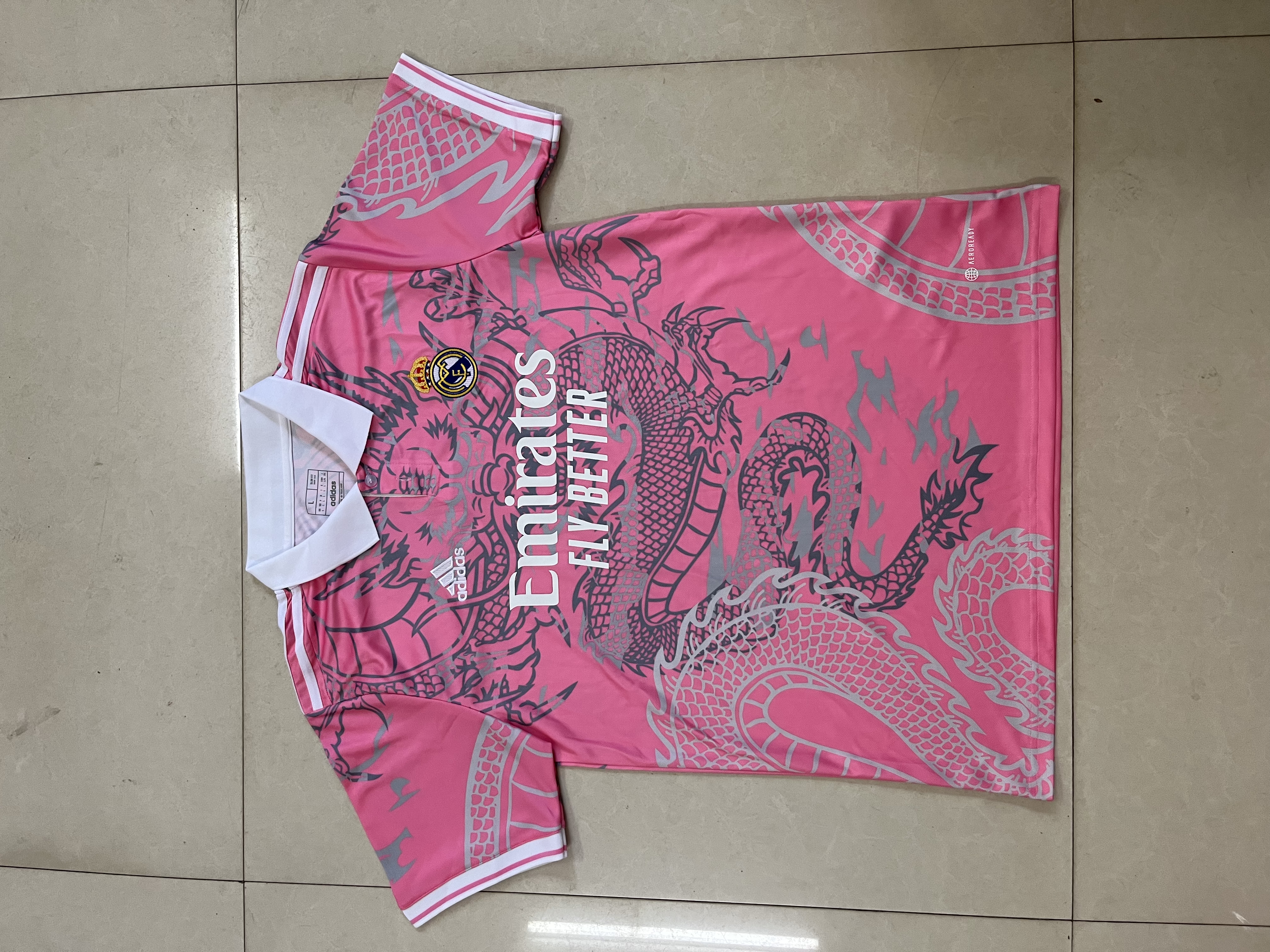 Special pink real Madrid dragon print