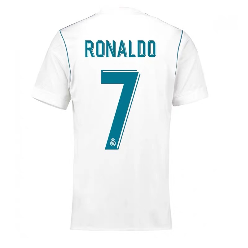 17-18 Champions League Real Madrid shirt No. 7 Ronaldo long sleeve fan commemorative edition football shirt