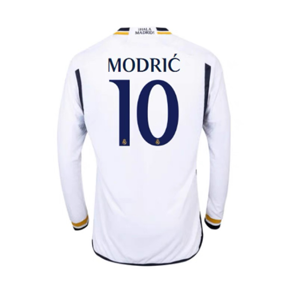 23-24 season Real Madrid home long-sleeved jersey No. 5 Bellingham No. 10 Modric football uniform men