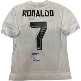 Jersey CRISTIANO RONALDO White Signed REAL MADRID BAS Authentication