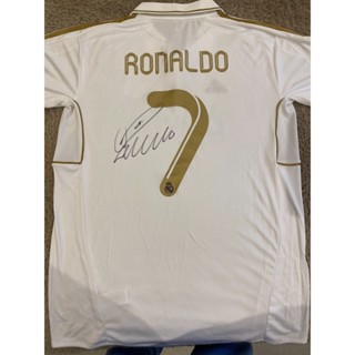 Cristiano Ronaldo Hand Signed Real Madrid Shirt #7 + COA Retro Jersey Autograph