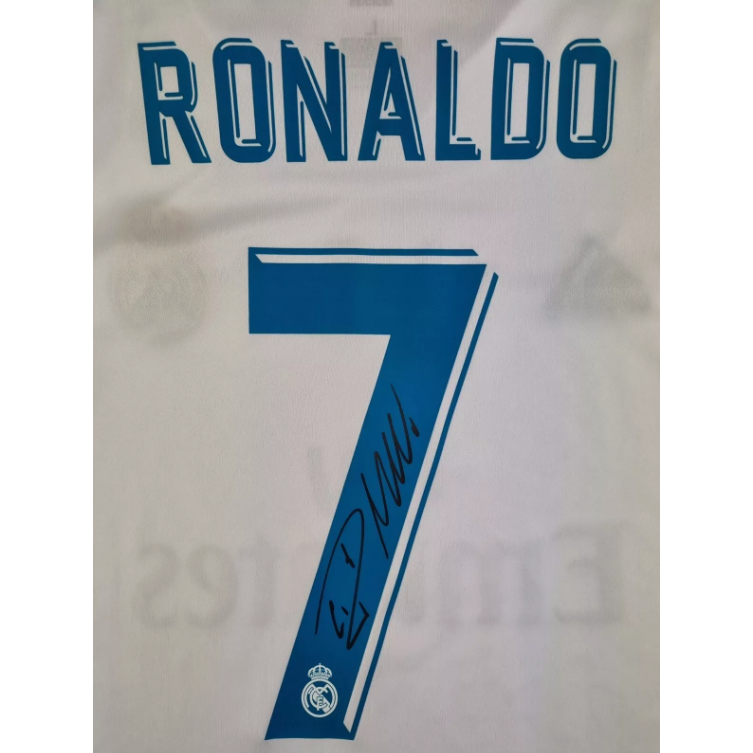 Cristiano Ronaldo CR7 Real Madrid 2017-2018 Hand Signed prined.