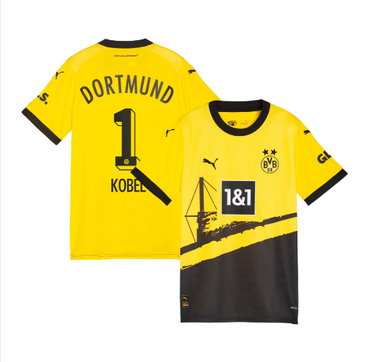 Gregor Kobel 1 Borussia Dortmund 202324 Home Men Jersey - BlackYellow