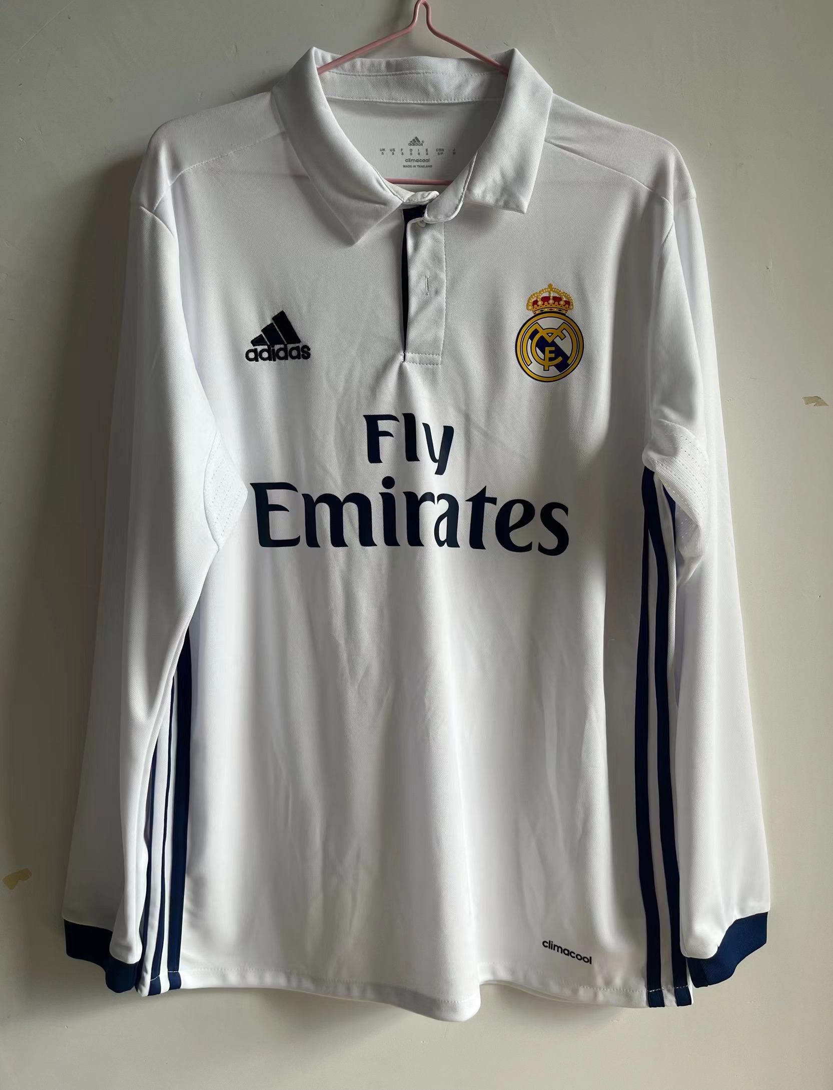 16-17 Real Madrid main long sleeve S-2XL