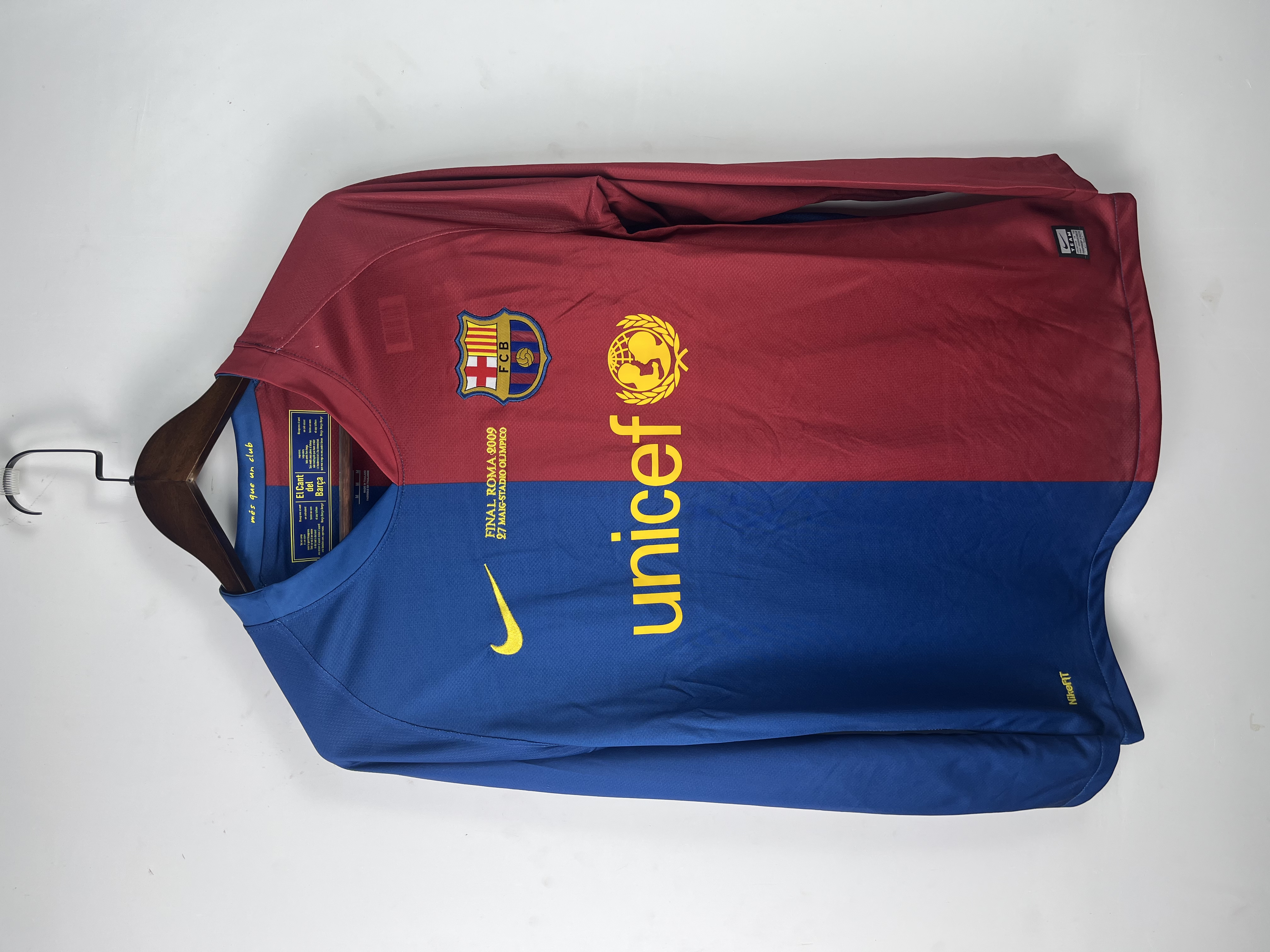 08-09 Barcelona main Champions League version long sleeve S-2XL
