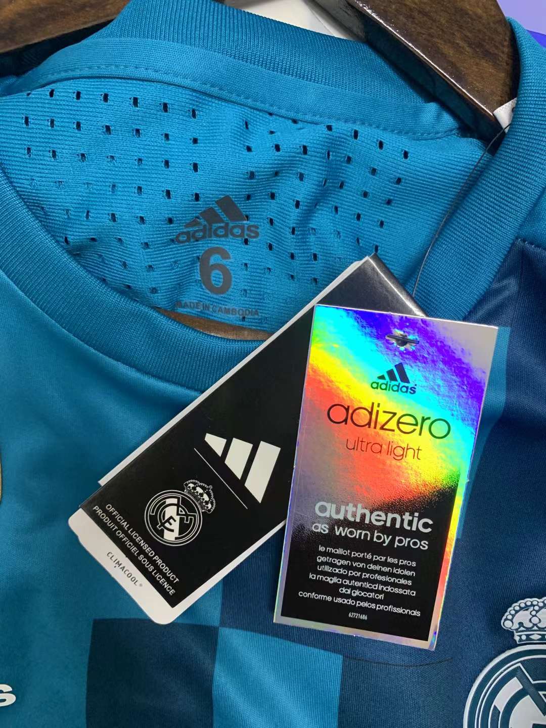 1718 Real Madrid second away number 7 Cristiano Ronaldo jersey