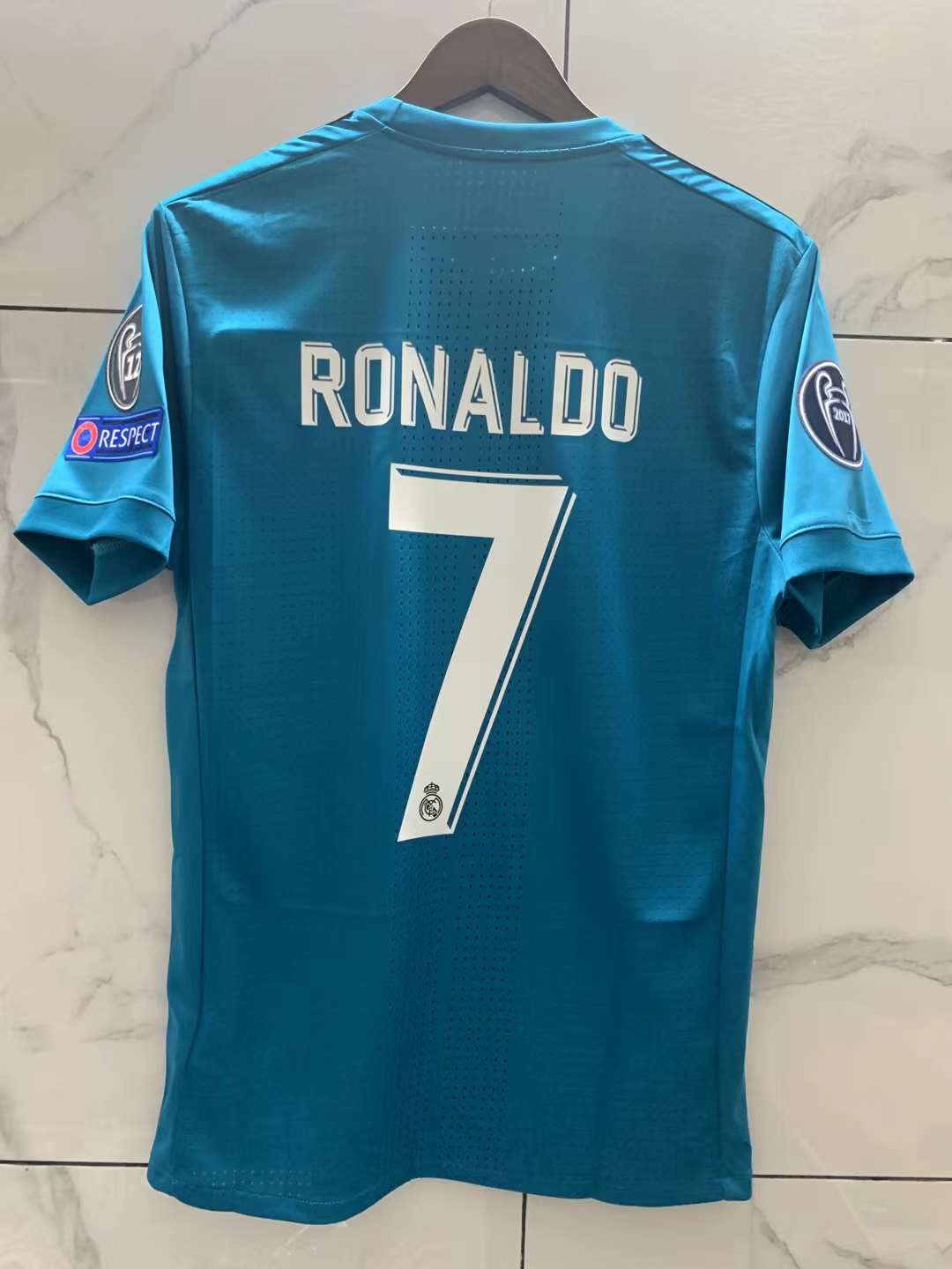 1718 Real Madrid second away number 7 Cristiano Ronaldo jersey
