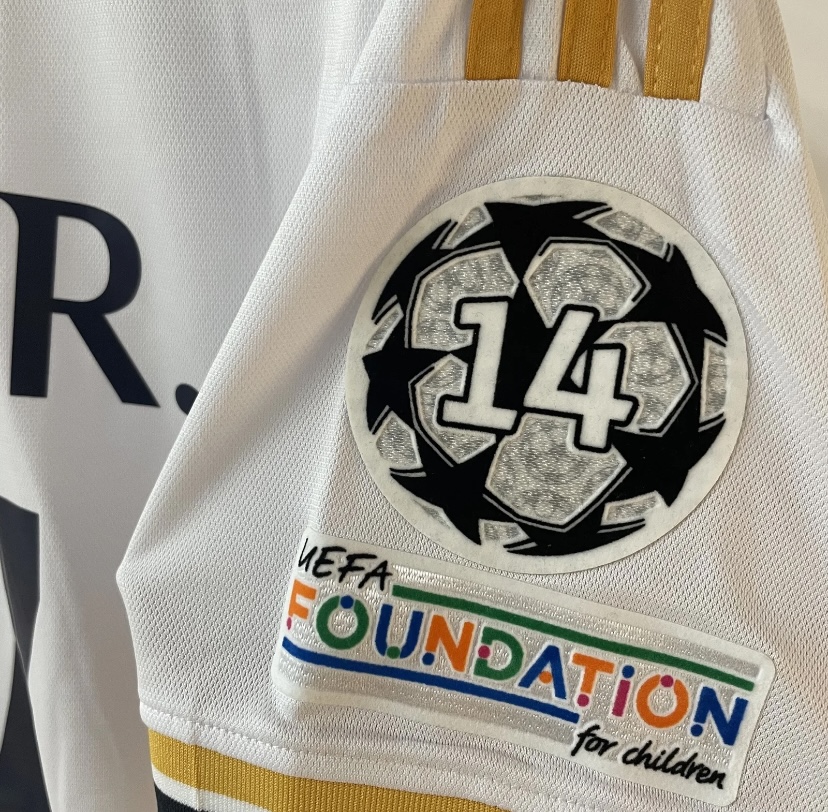 2024-2025 Real Madrid Home Number 7Vinicius Short Sleeve Soccer BreathableJersey