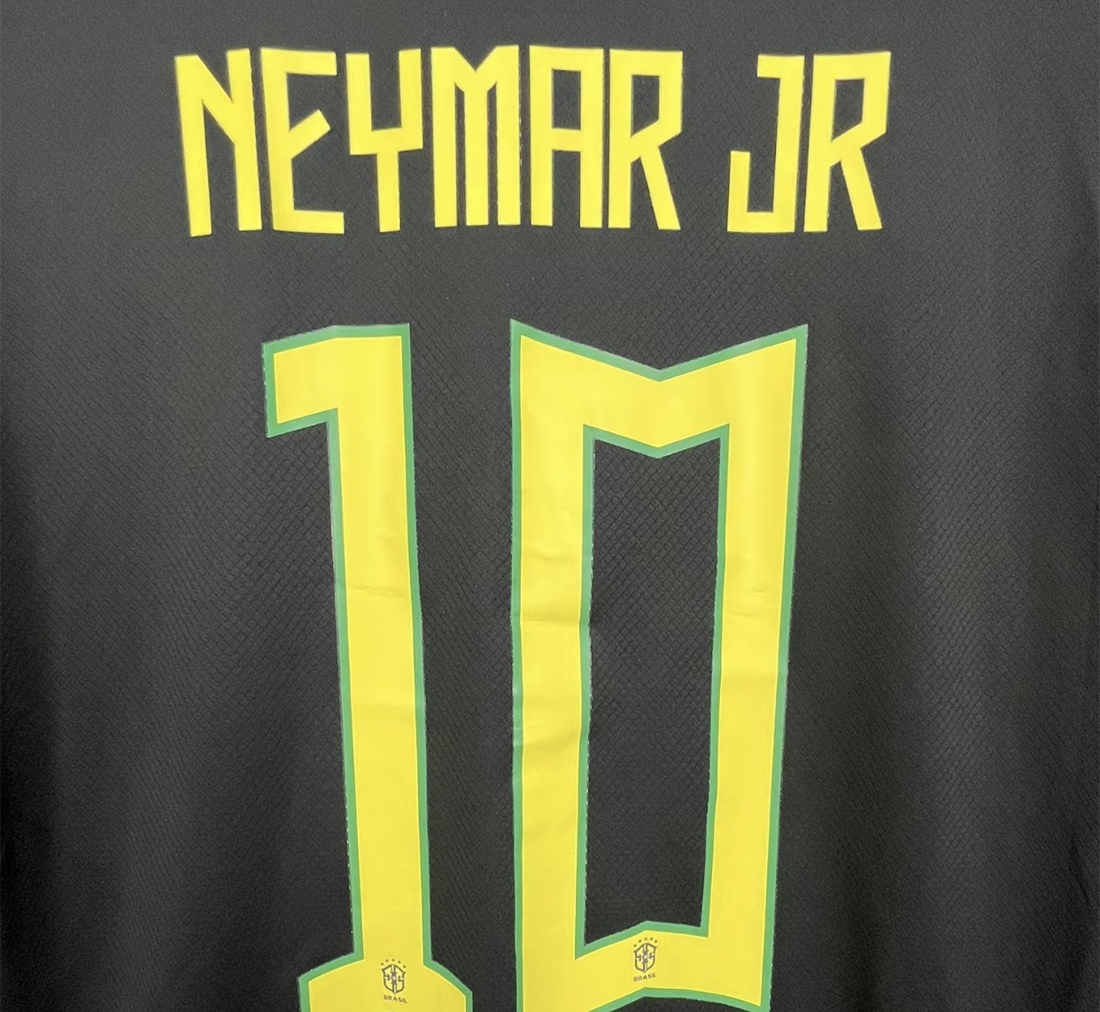 2425 Brazil Black Short Sleeve SpecialEdition Redeemer Five Star Soccer Jersey