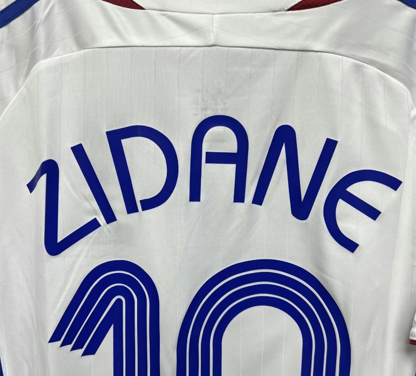 2006 World Cup France Zidane No.10 HomeShort Sleeve Soccer Jersey