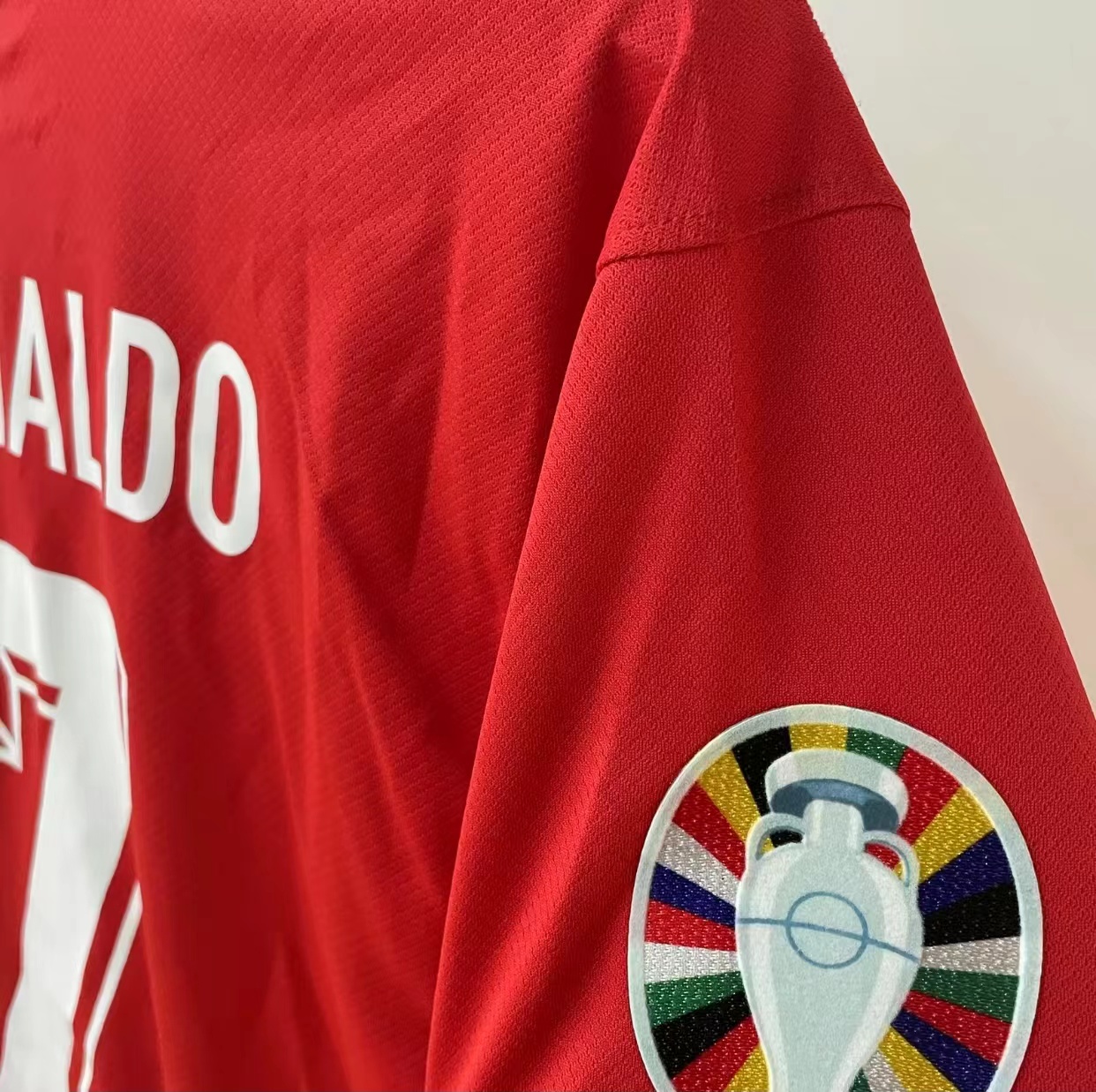 2024 European Cup Portugal Home and away kit No.7 Ronaldo ShortSleeve Breathable Football Jersey