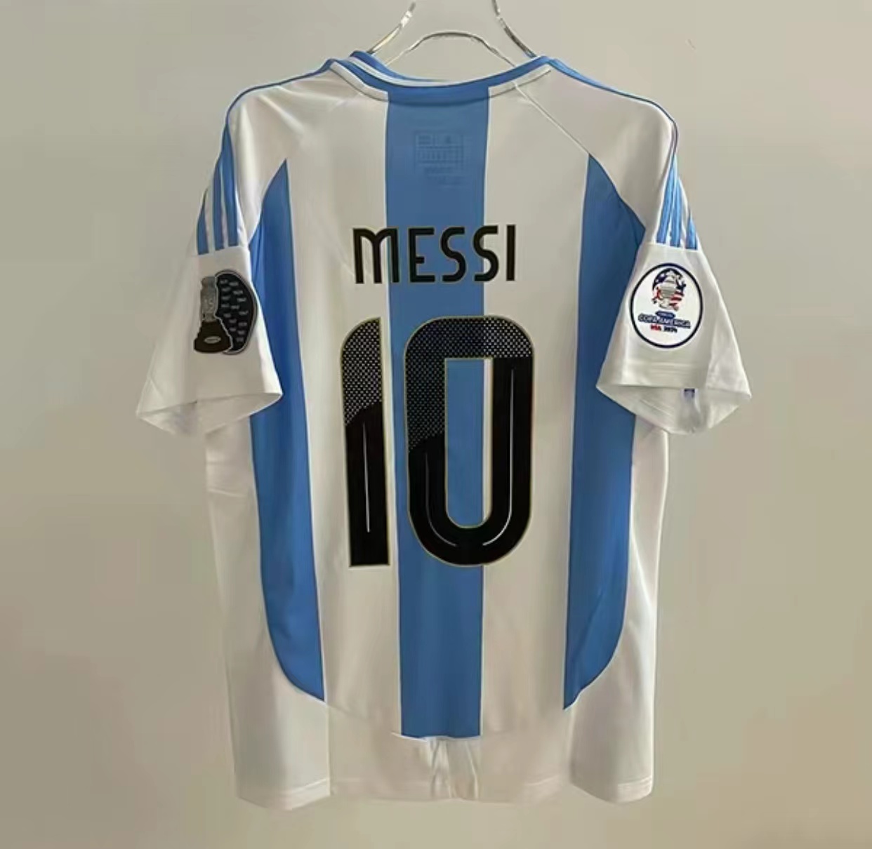 2024 Copa America Argentina Home No.10 Messi Short Sleeve Football Jersey