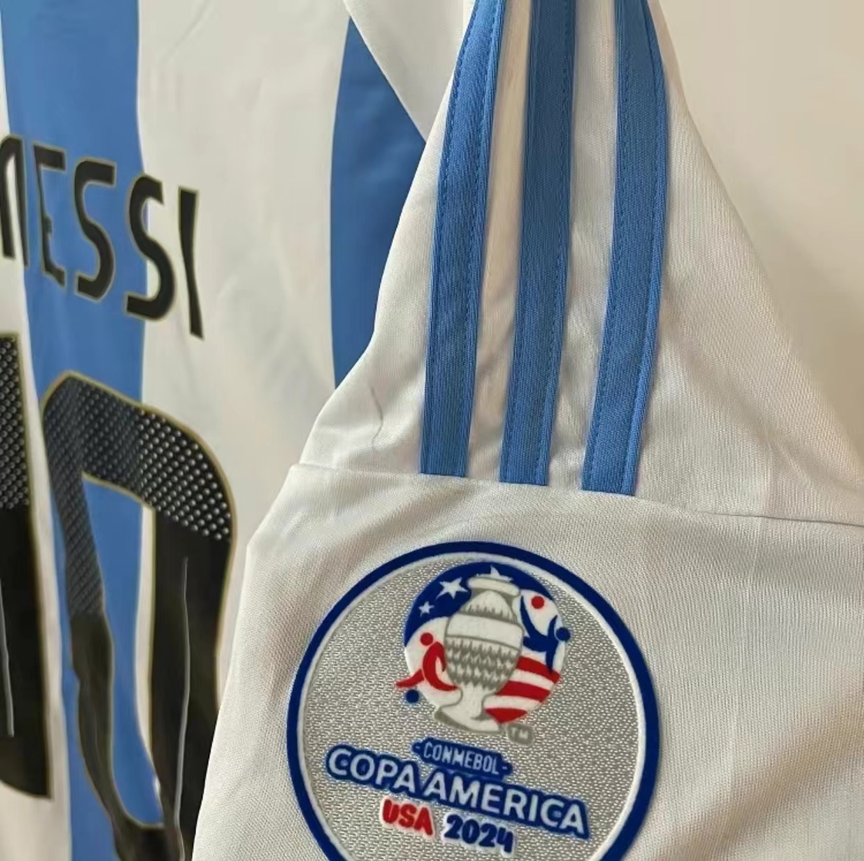 2024 Copa America Argentina Home No.10 Messi Short Sleeve Football Jersey