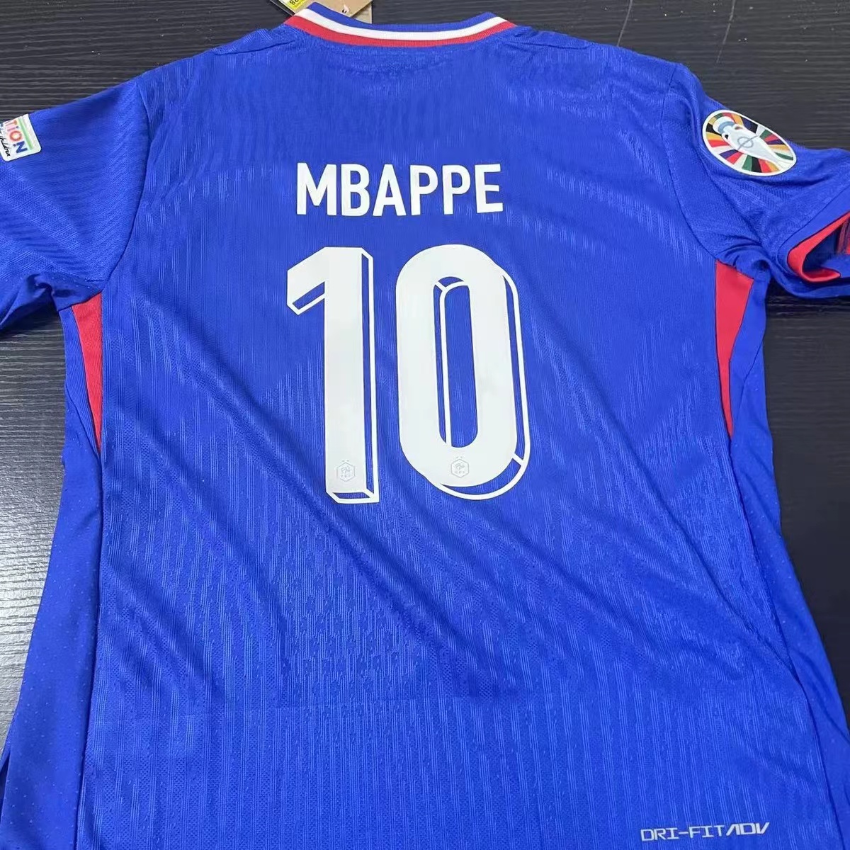 France shirt for Euro 2024 Home and Away Players Fan edition No. 10 Mbappe Griezmangiroud