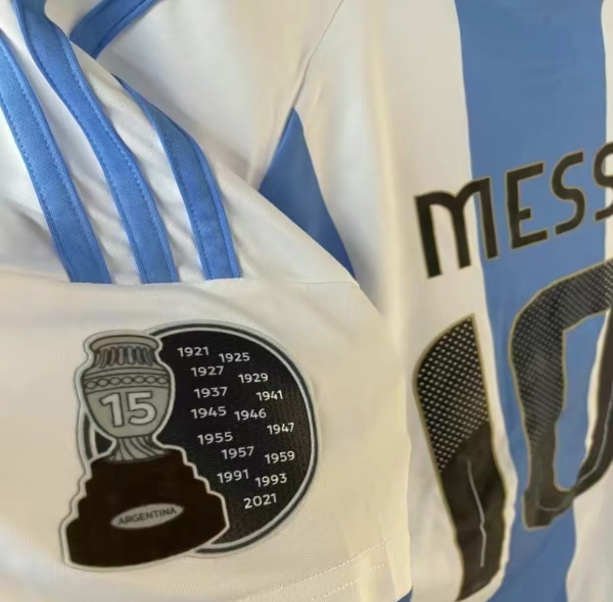 2024 Copa America Argentina Home No.10 Messi Short Sleeve Football Jersey