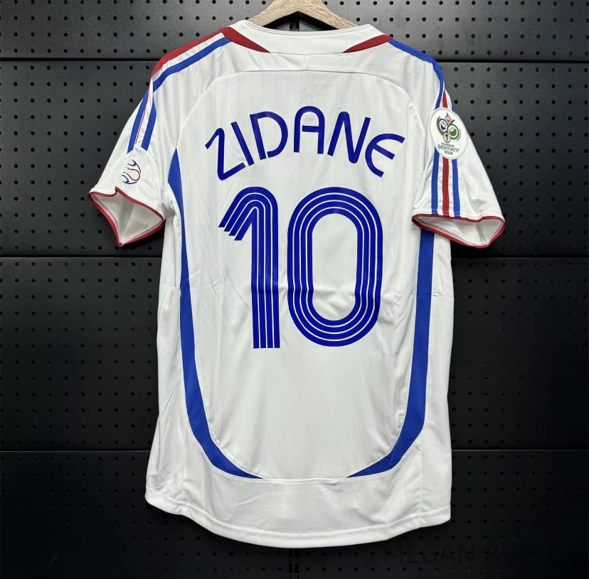 2006 World Cup France Zidane No.10 HomeShort Sleeve Soccer Jersey