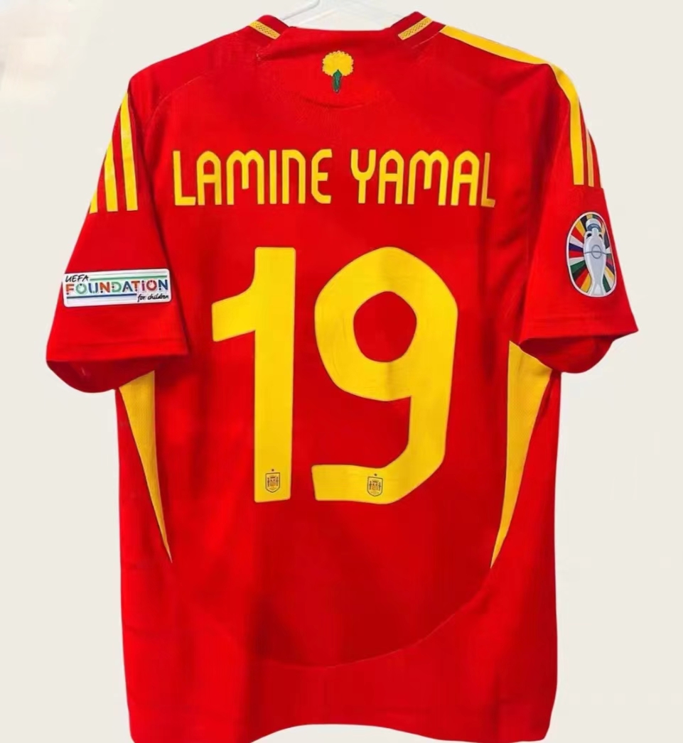 2024 Spain home and away Rodri jersey Player version Fan version Olmer Pedriamal