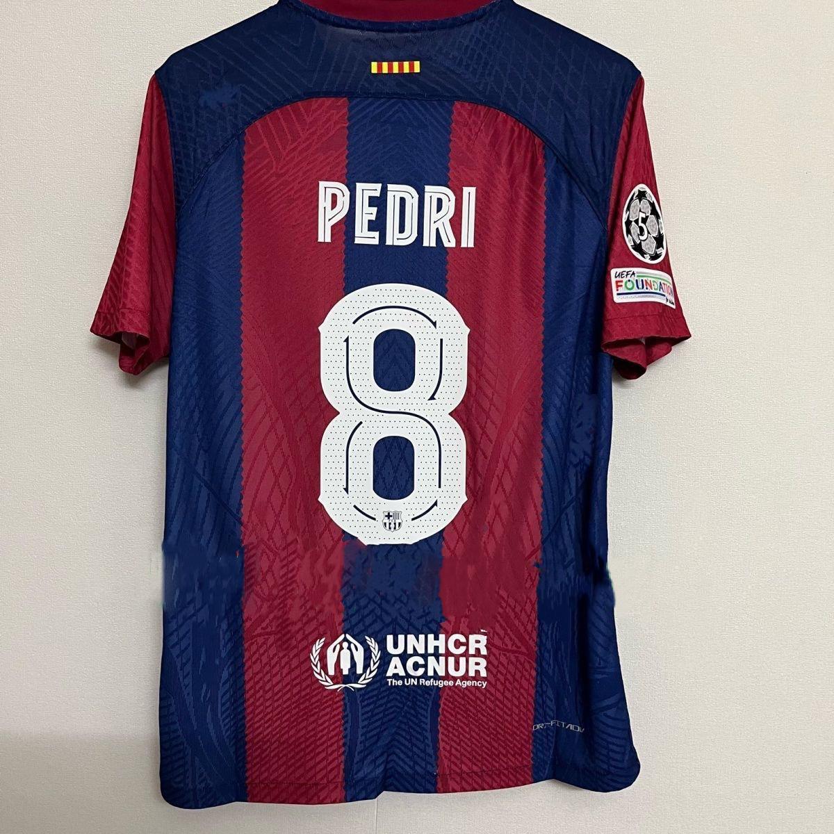 23-24 Barca home Champions League edition jersey No. 6 Garvey 21 De Jong Pedri Felix football jersey