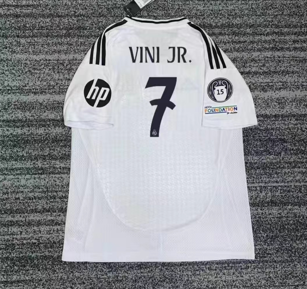 RMCF Soccer JerseyFans kit MBAPPE #9 KROOS #8 BELLINGHAM #5 MODRIC 10 SleveltWhite Short Sleeves 2425