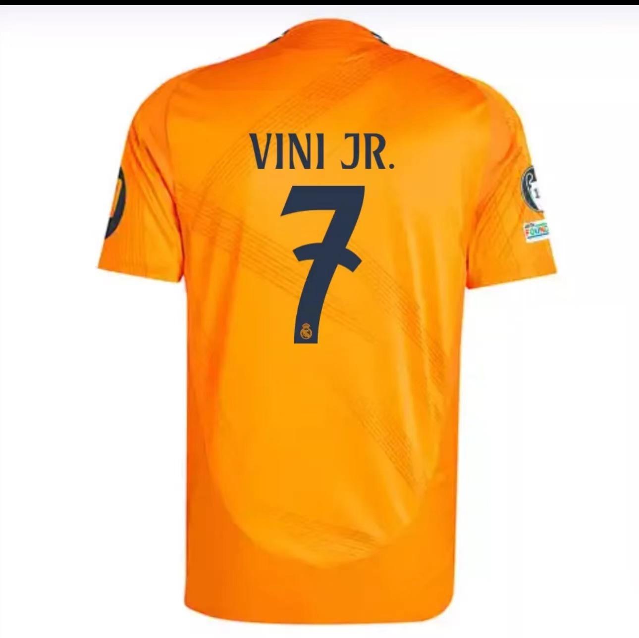 Soccer jerseyFan version24-25 away shortsleevedMadrid jersey# 9 Mbappe