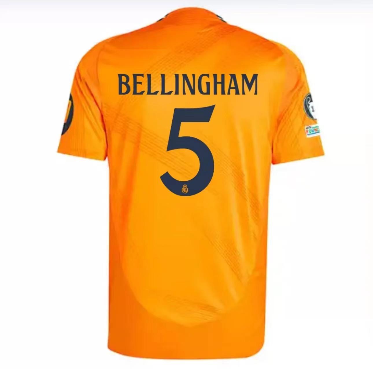 Soccer jerseyFan version24-25 away shortsleevedMadrid jersey# 9 Mbappe