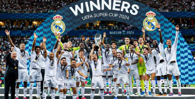 Uefa Super Cup - Mbappe scores on debut for Real Madrid 2-0 Atalanta[weirushui]