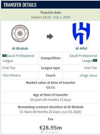 24-year-old Saudi international Halbi set a new Asian League transfer record[weirushui]