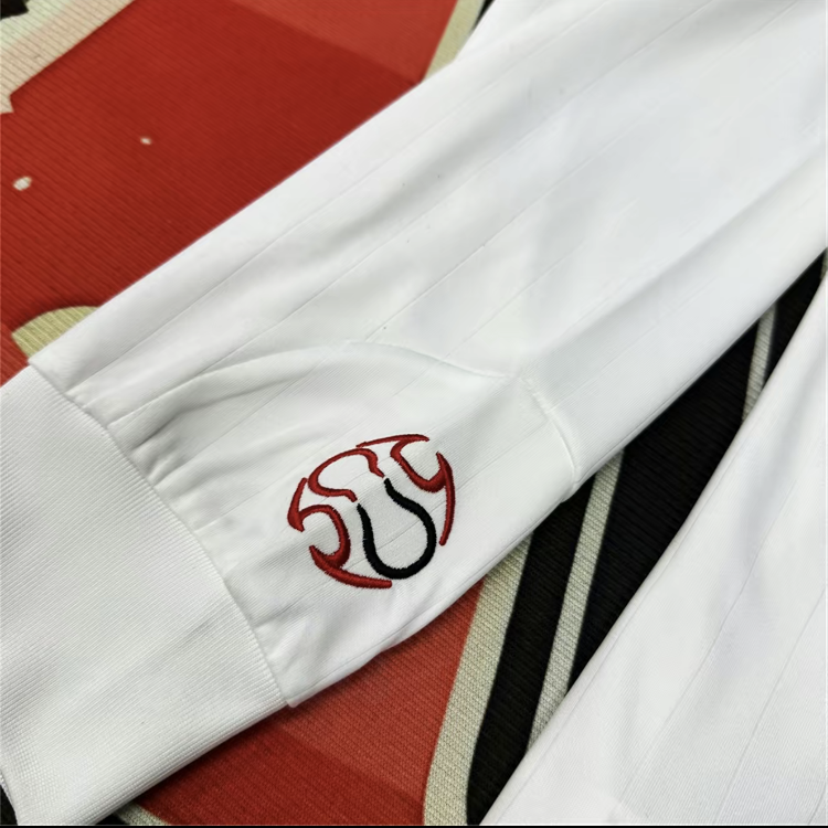 AC Soccer Jersey Home kit Kaka #22 White Red Long Sleeves Football jersey