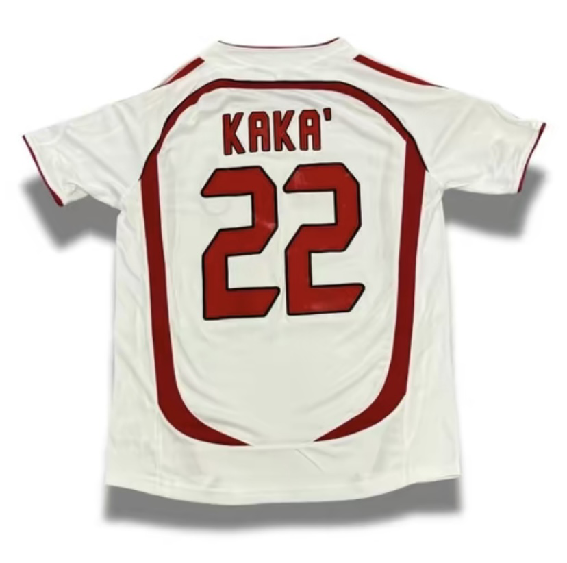 SoccerJerseyRetro2006-2007FanVersionBest QualityACWhiteK22