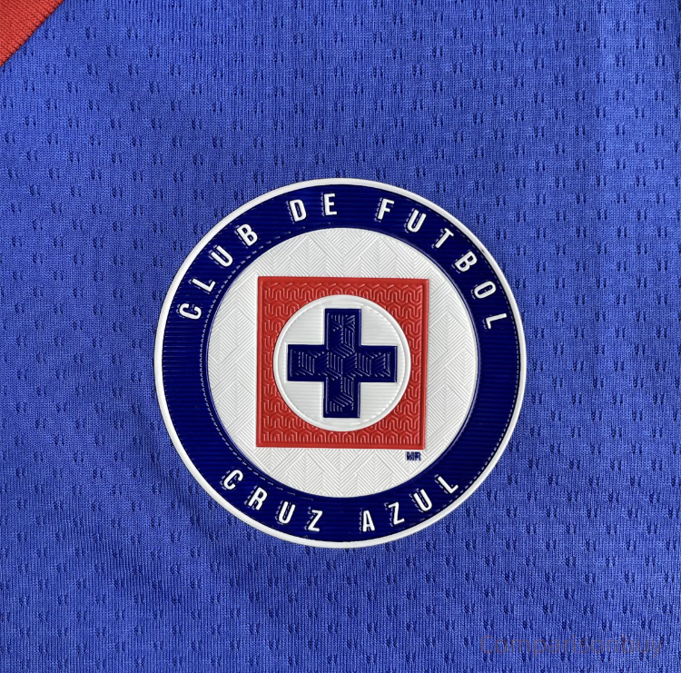 23 24 Mexico Ligamx League Cruz AzulHome Jersey Short Sleeve SoccerJersey Fans Version