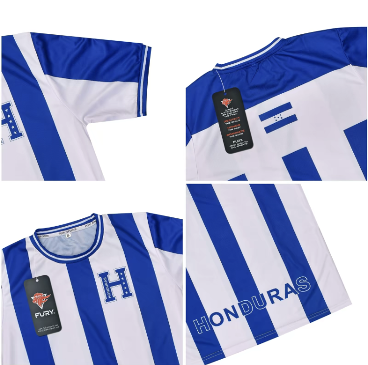 Fury Honduras Soccer Jersey Honduras Soccer Shirt Football Honduras Jersey MenWomen Unisexshirtslati