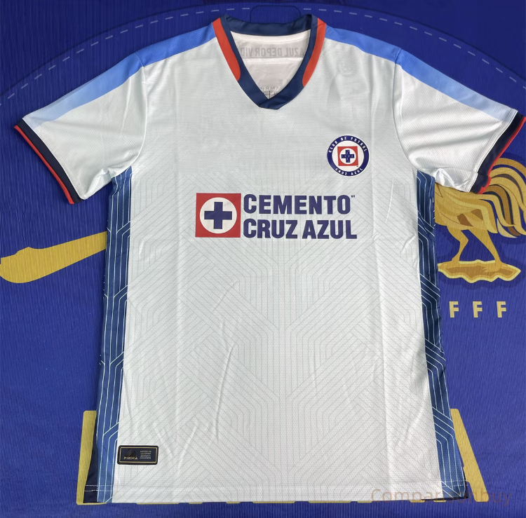 23 24 Mexico Ligamx League Cruz AzulHome Jersey Short Sleeve SoccerJersey Fans Version