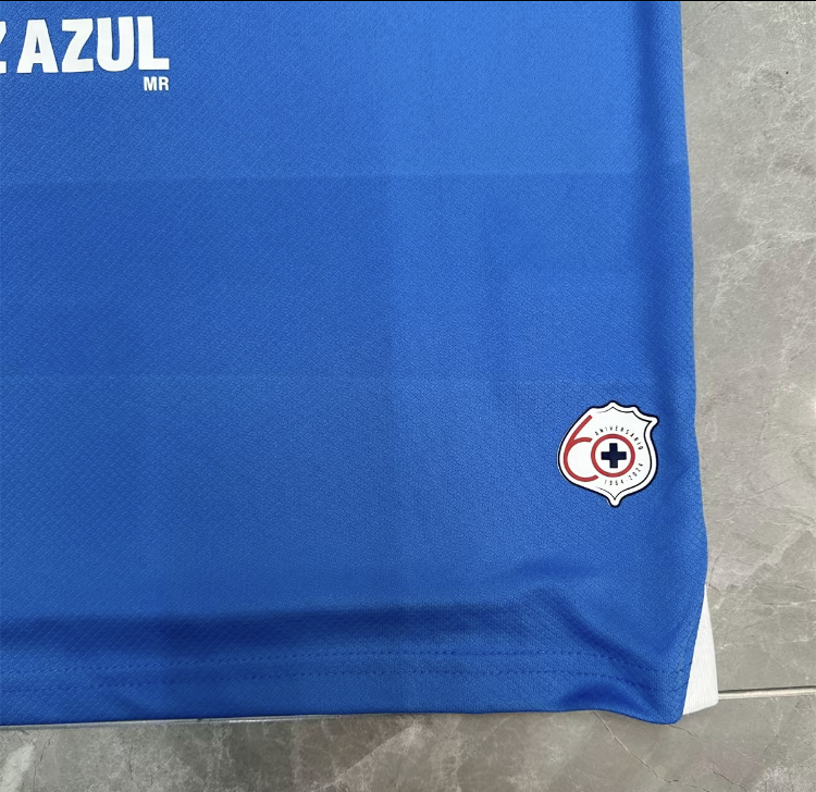 24-25 New Mexico League Blue CrossHome Short Sleeve Jersey Cruz AzulFans Version Soccer Jersey
