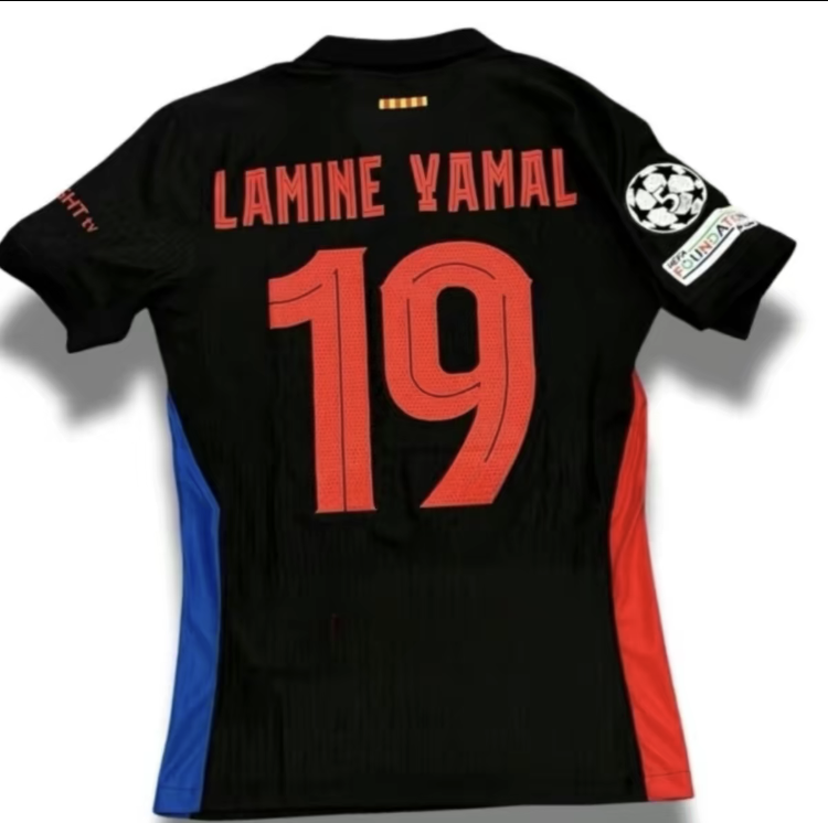 Soccer JerseyPlayer Version SlimFit Best QualityBlack Away LY19