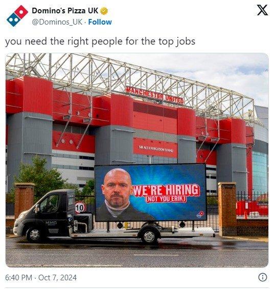 Famous pizza brands advertise outside the Dream Theater: Hiring, not hiring Tenhach[weirushui]