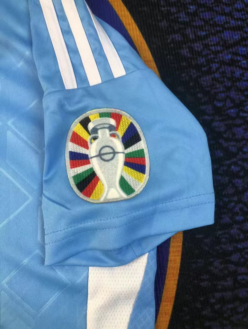 Season 2024 Belgium Away 7 Blue Short Sleeve Breathable Soccer Jersey