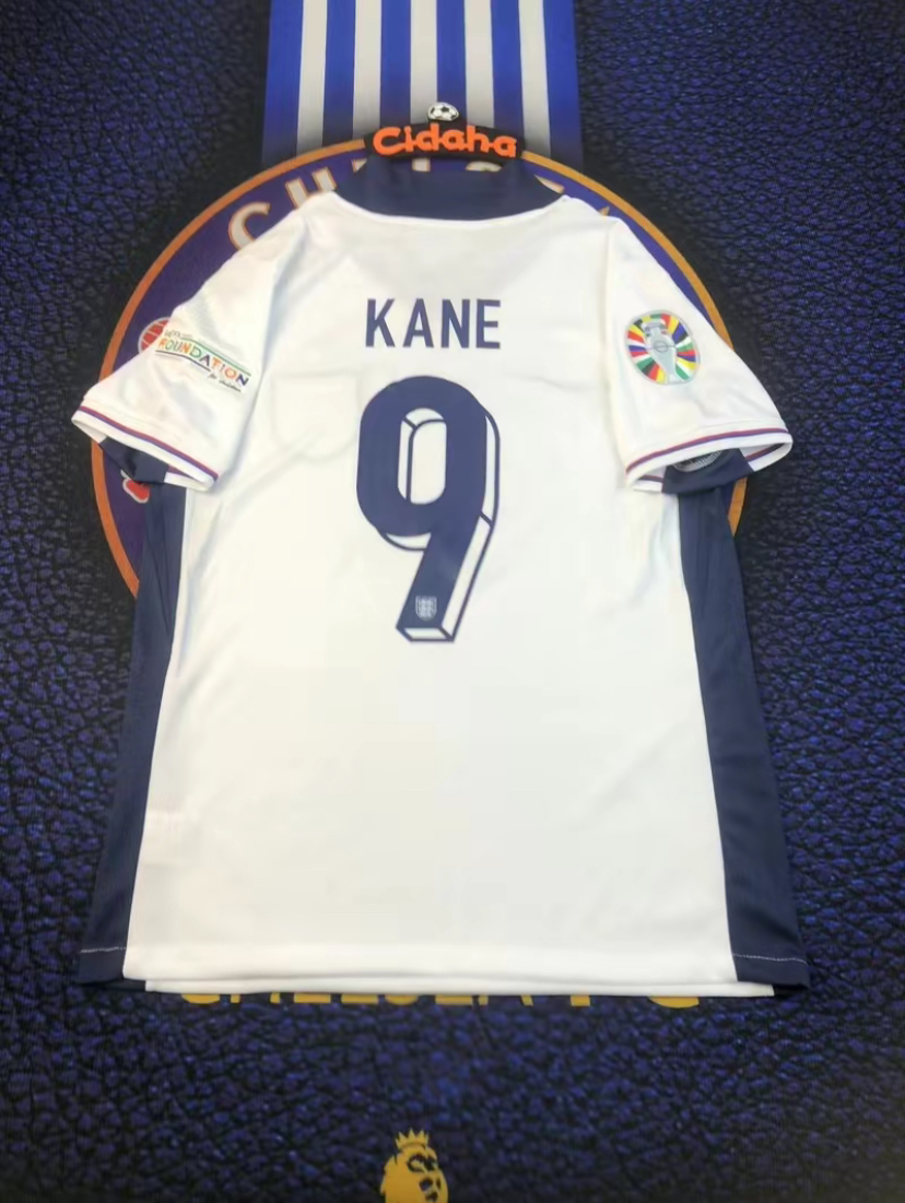 2024 England Home 9 White Breathable Soccer Jersey