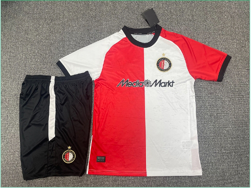 2425 Faye home and away short-sleeved half-pull training kit for players