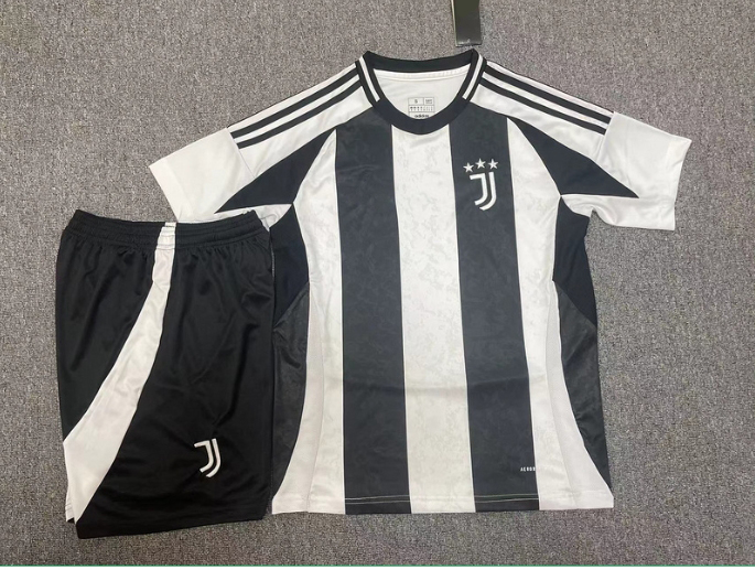2425 Juve home and away short-sleeved half-pull training kit player kit